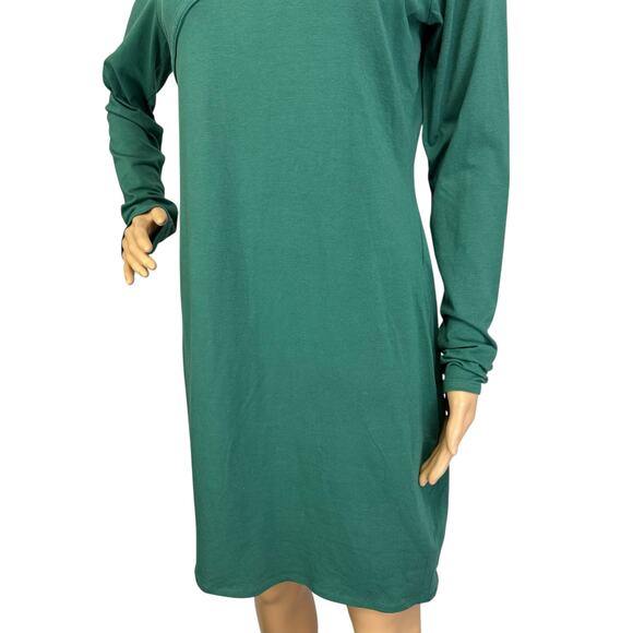 2/$15 NWT Wild Fable Cut Out Long Sleeve Dress Dark Teal Green Size L - Picture 9 of 13